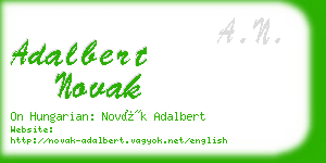 adalbert novak business card